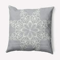 thumbnail image 1 of 16" x 16" Simply Daisy Snowflake Polyester Accent Pillow, Grey (1 Count), 1 of 4