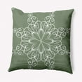 thumbnail image 1 of 16" x 16" Simply Daisy Snowflake Polyester Indoor/Outdoor Pillow, Sage Green (1 Count), 1 of 4