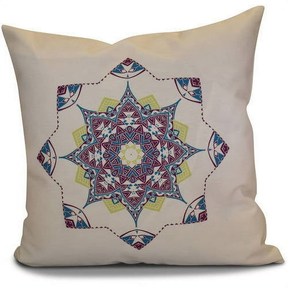 Simply Daisy 16" x 16" Snowflake Star Geometric Print Pillow