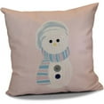thumbnail image 1 of Simply Daisy 16" x 16" Sock Snowman Geometric Print Pillow, 1 of 2