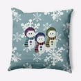 thumbnail image 1 of Simply Daisy 16" x 16" Sock Snowmen Outdoor Throw Pillow, 1 of 2
