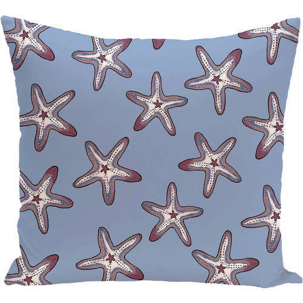 Simply Daisy 16" x 16" Soft Starfish Geometric Print Pillow