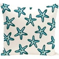 thumbnail image 1 of Simply Daisy 16" x 16" Soft Starfish Geometric Print Pillow, 1 of 2