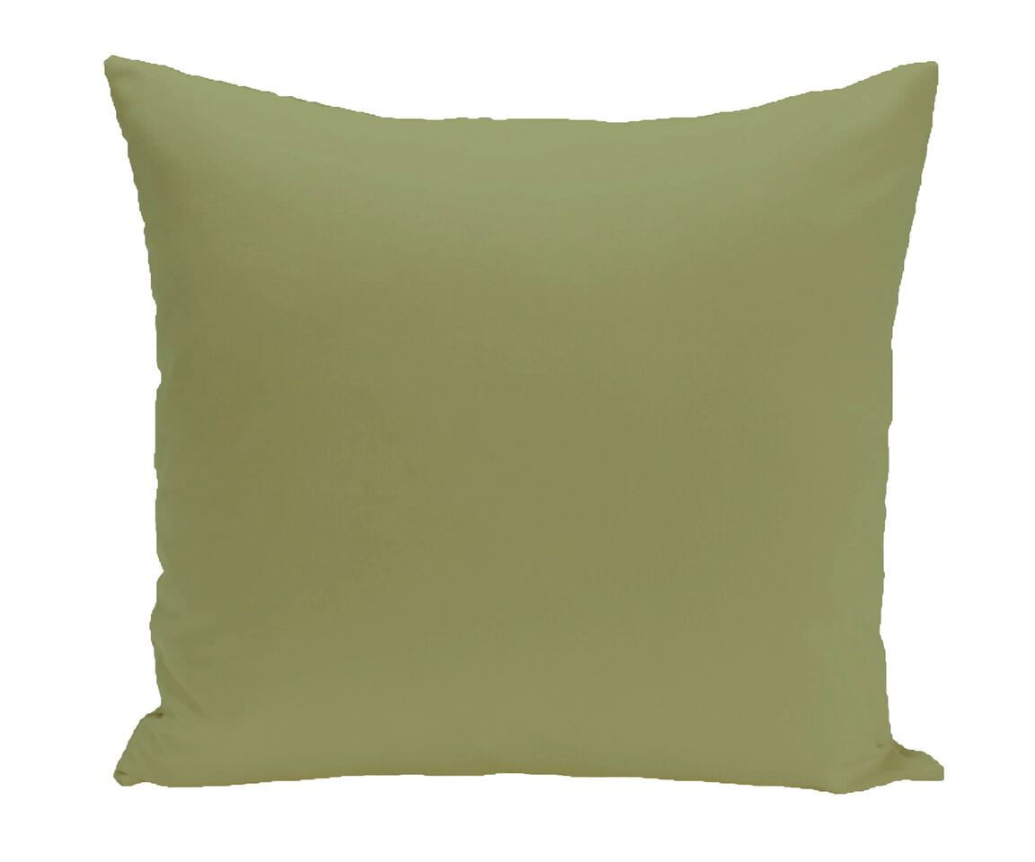 Simply Daisy 16" x 16" Solid Print Pillow, Olive