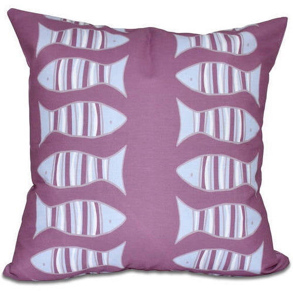 Simply Daisy 16" x 16" Something's Fishy Animal Print Pillow