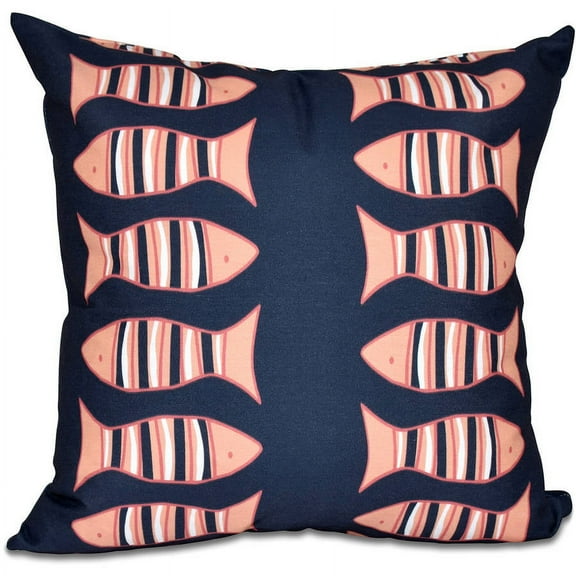 Simply Daisy 16" x 16" Something's Fishy Animal Print Pillow