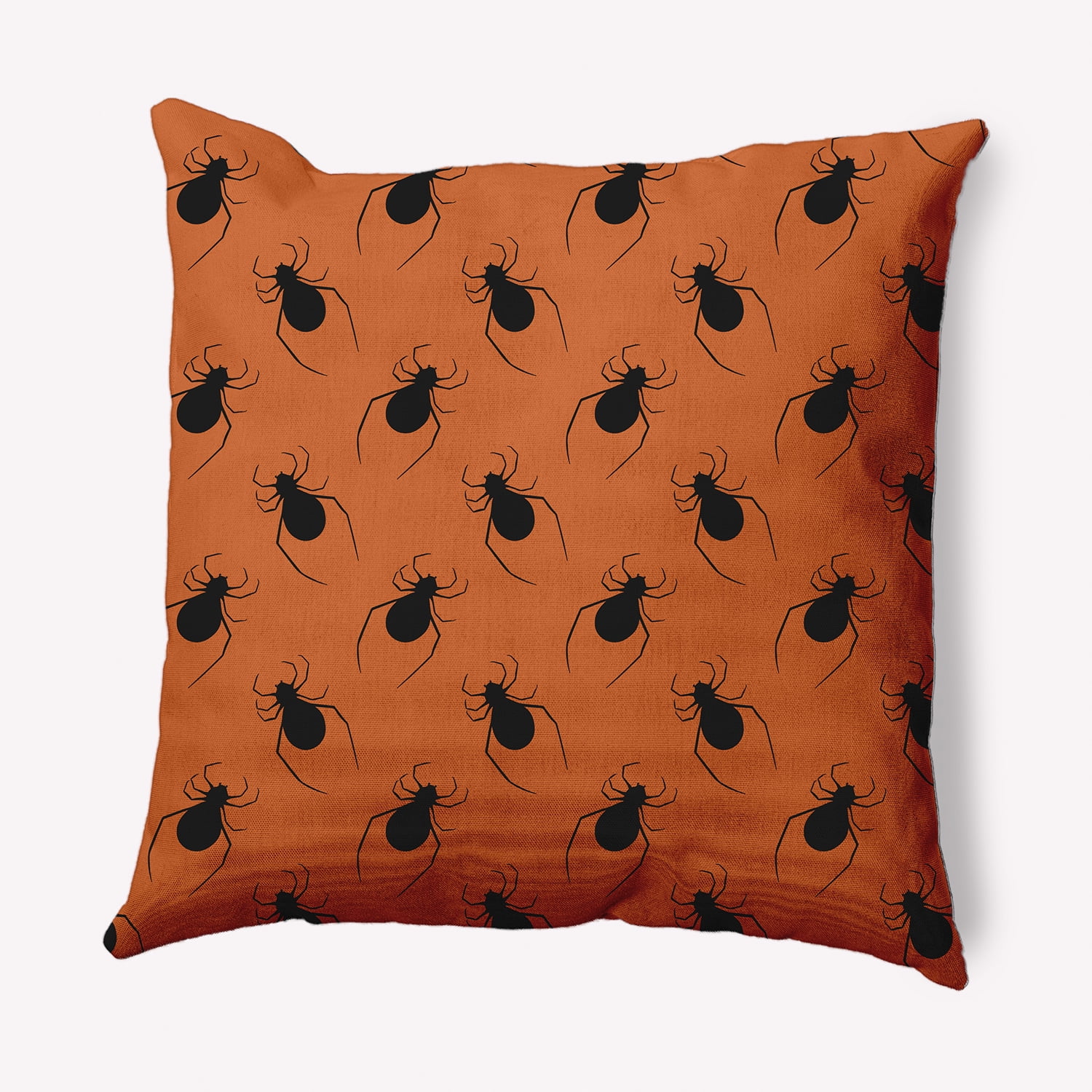 Simply Daisy 16" x 16" Spider Pattern Decorative Throw Pillow, Dusty Orange