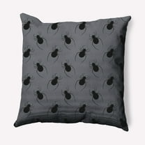 Simply Daisy 16" x 16" Spider Pattern Decorative Throw Pillow, Steel Gray