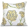 thumbnail image 1 of E by Design Simply Daisy 16”x16” Yellow Polyester Spring Floral Decorative Pillow, Hypoallergenic, 1 of 1