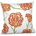 thumbnail image 1 of Simply Daisy 16" x 16" Spring Floral 1 Floral Print Pillow, Orange, 1 of 2