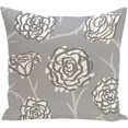 thumbnail image 1 of Simply Daisy 16" x 16" Spring Floral 2 Floral Print Pillow, Grey, 1 of 2