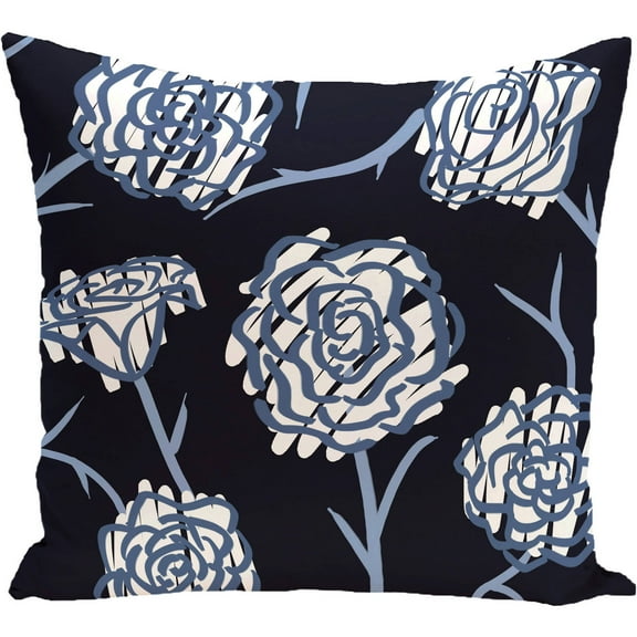 Simply Daisy 16" x 16" Spring Floral 2 Floral Print Pillow