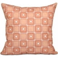 thumbnail image 1 of Simply Daisy 16" x 16" Square Pop Geometric Print Pillow, Coral, 1 of 1