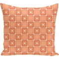 thumbnail image 1 of Simply Daisy 16" x 16" Square Pop Geometric Print Pillow, Coral, 1 of 2