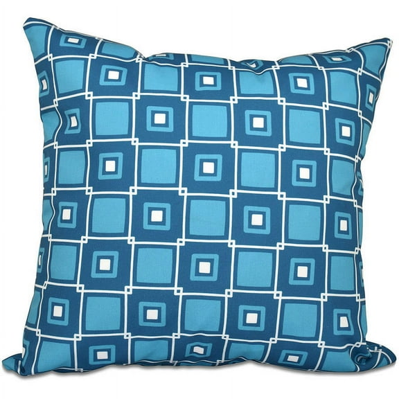 Simply Daisy 16" x 16" Square Pop Geometric Print Pillow, Teal