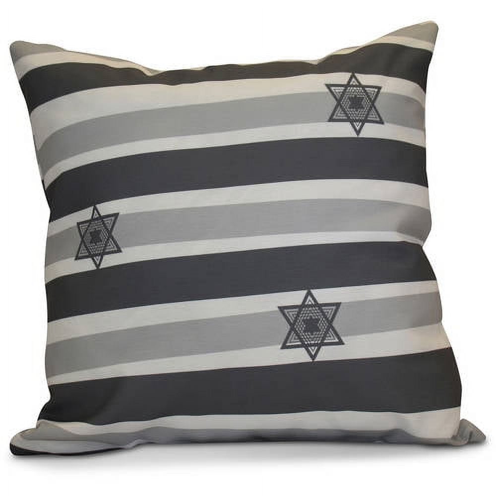 Simply Daisy 16" x 16" Star Stripes Stripe Print Pillow