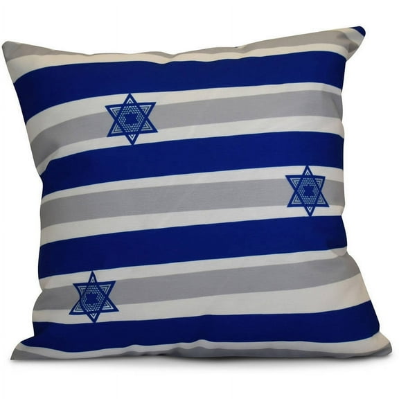 Simply Daisy 16" x 16" Star Stripes Stripe Print Pillow