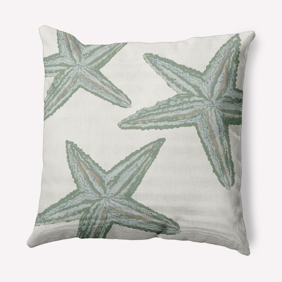 Simply Daisy 16" x 16" Starfish Constellation Nautical Decorative Indoor Pillow