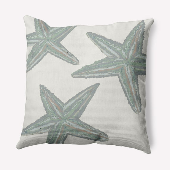 Simply Daisy 16" x 16" Starfish Constellation Nautical Decorative Indoor Pillow