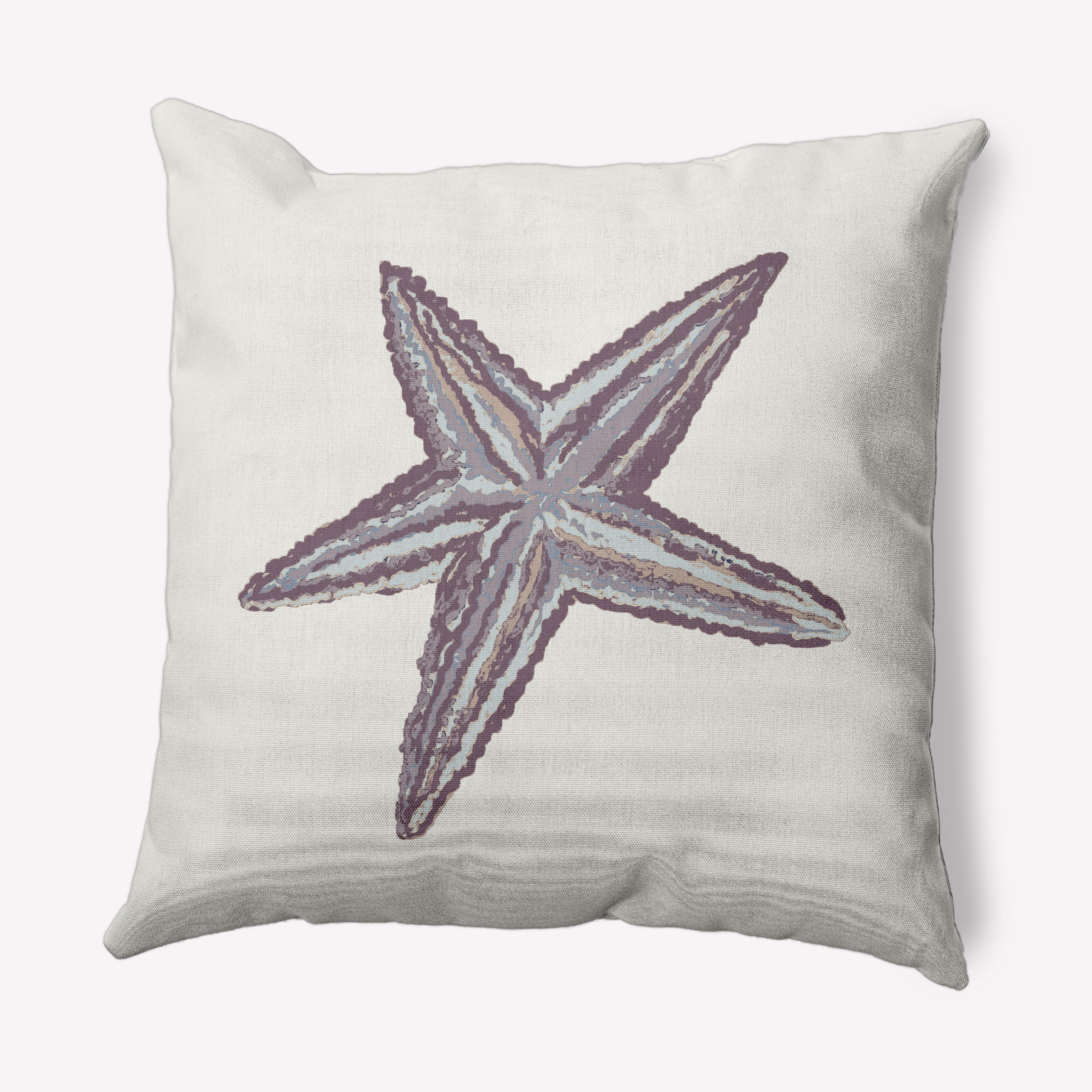 Simply Daisy 16" x 16" Starfish Nautical Decorative Indoor Pillow