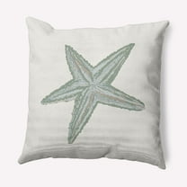 Simply Daisy 16" x 16" Starfish Nautical Indoor/Outdoor Throw Pillow