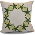 thumbnail image 1 of Simply Daisy 16" x 16" Starfish Wreath Geometric Print Pillow, 1 of 2