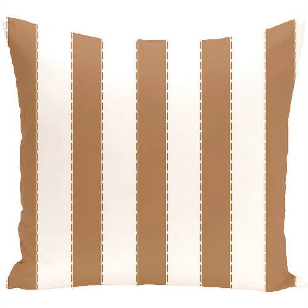 Simply Daisy 16" x 16" Stitch in Time Stripes Print Outdoor Pillow ...