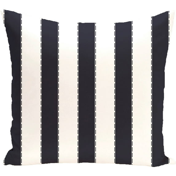 Simply Daisy 16" x 16" Stitch in Time Stripes Print Outdoor Pillow