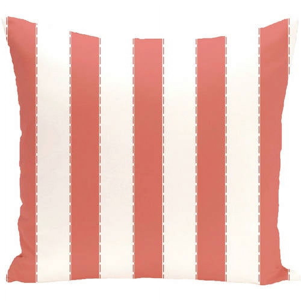 Simply Daisy 16" x 16" Stitch in Time Stripes Print Outdoor Pillow