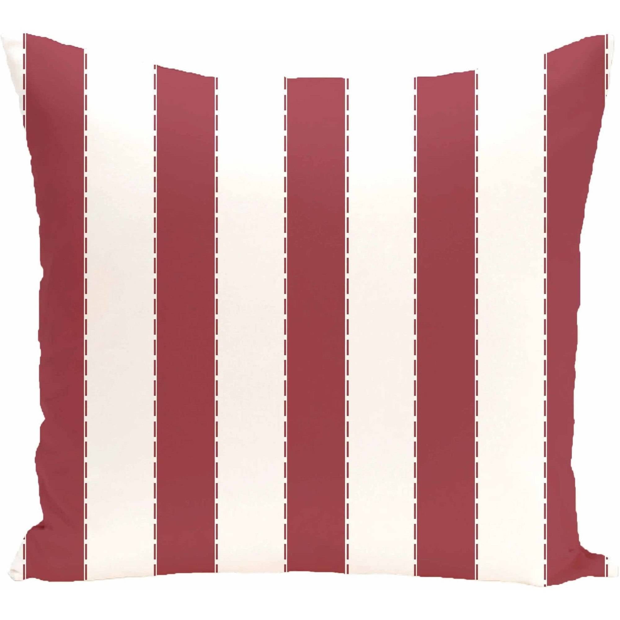 Simply Daisy 16" x 16" Stitch in Time Stripes Print Pillow