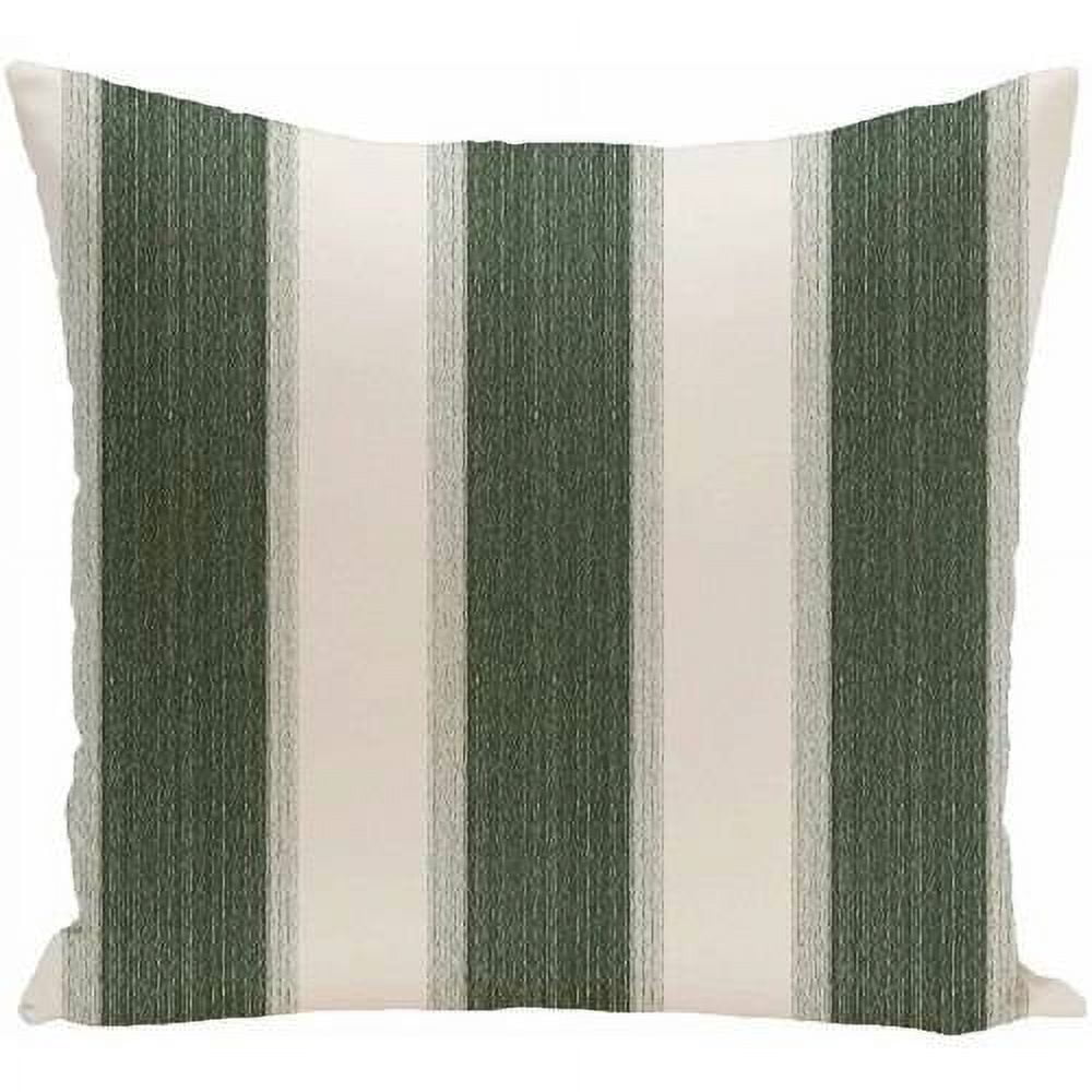 Simply Daisy 16" x 16" Striate Stripe Print Pillow, Green