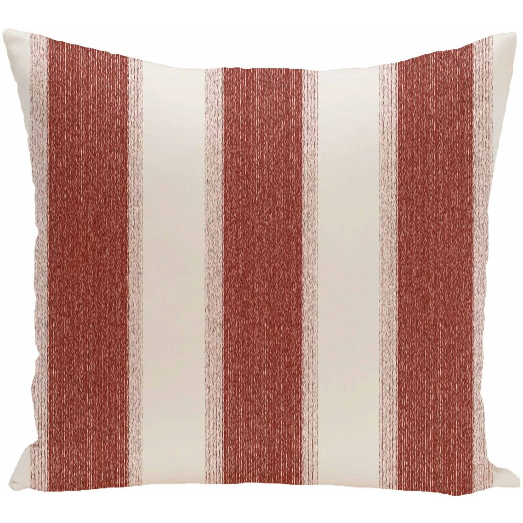Simply Daisy 16" x 16" Striate Stripe Print Pillow, Orange