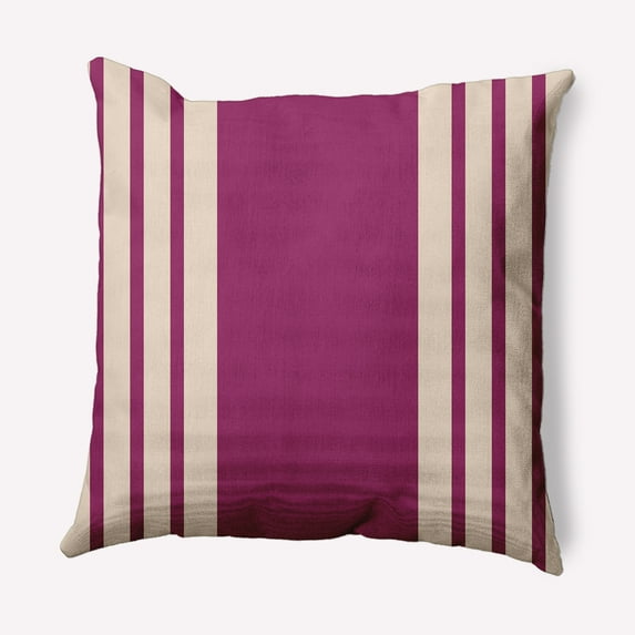 Simply Daisy 16" x 16" Stripe Decorative Throw Pillow, Dusty Rose
