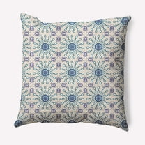 Simply Daisy 16" x 16" Sun Tile Decorative Throw Pillow, Autumn Blue