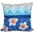 thumbnail image 1 of Simply Daisy 16" x 16" Surf, Sand and Sea Floral Print Outdoor Pillow, 1 of 1