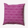 thumbnail image 1 of Simply Daisy 16" x 16" Tiny Giraffe Pattern Indoor/Outdoor Throw Pillow, Bright Pink (1 count), 1 of 3