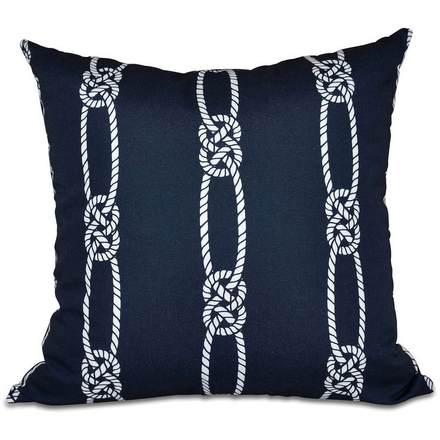 Simply Daisy 16" x 16" Tom Foolery Stripe Print Outdoor Pillow