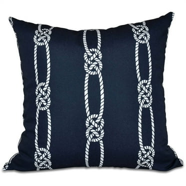 Simply Daisy 16" x 16" Tom Foolery Stripe Print Outdoor Pillow