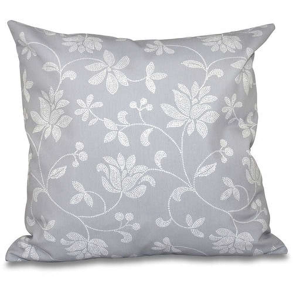 Simply Daisy 16" x 16" Traditional Floral Floral Outdoor Pillow