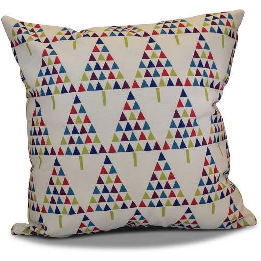 Simply Daisy 16" x 16" Triangle Trees 2 Geometric Print Pillow