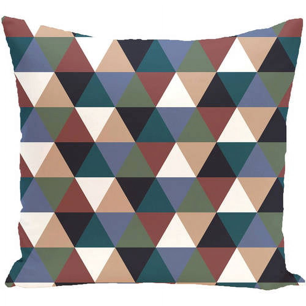 Simply Daisy 16" x 16" Triangles! Geometric Print Outdoor Pillow