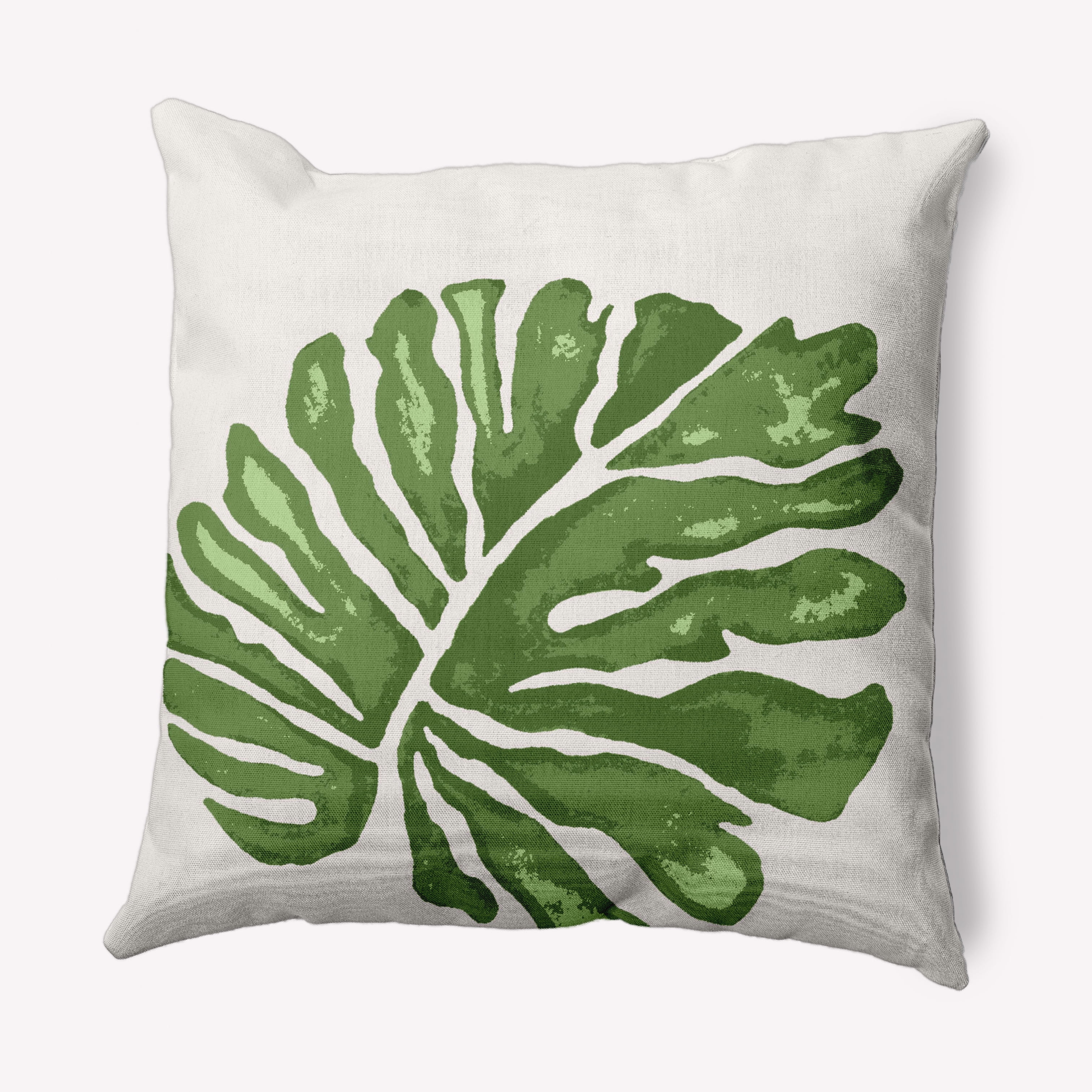 Simply Daisy 16" x 16" Tropical Green Polyester Throw Pillow