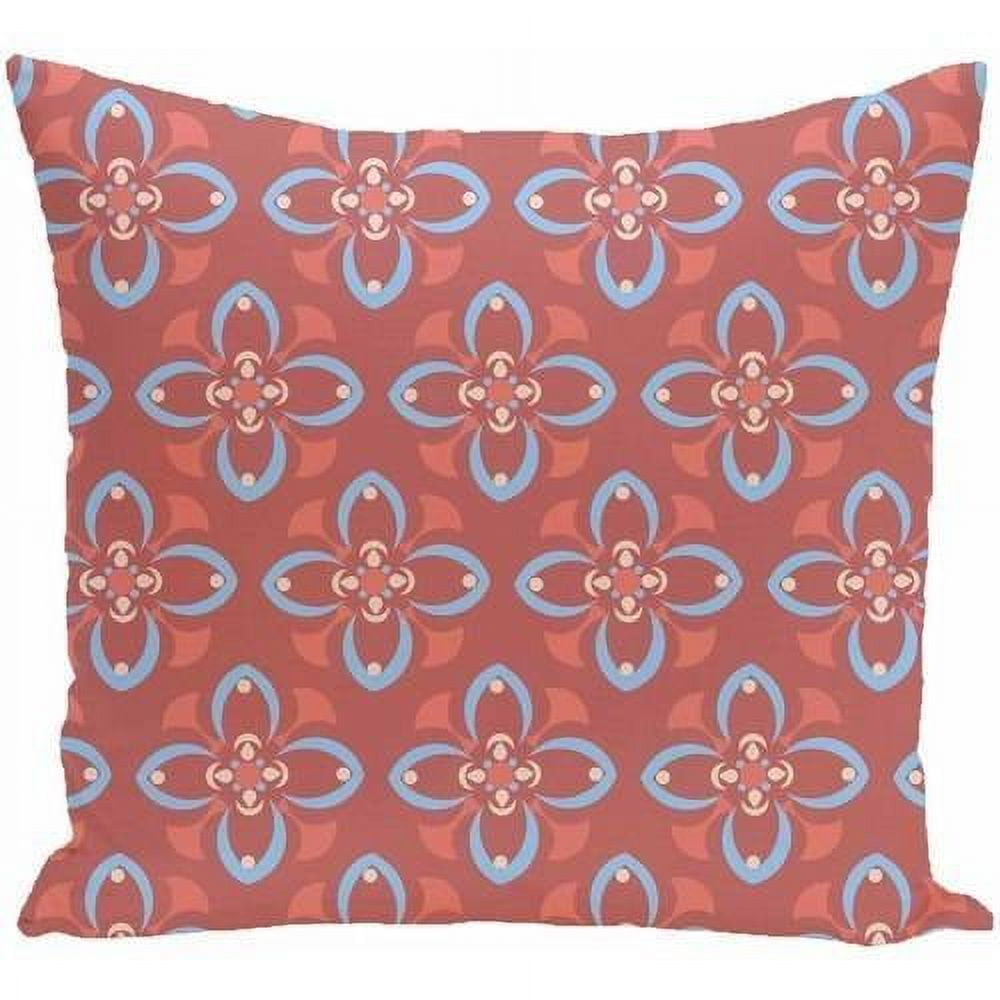 Simply Daisy 16" x 16" Trumpet Flower Geometric Print Pillow