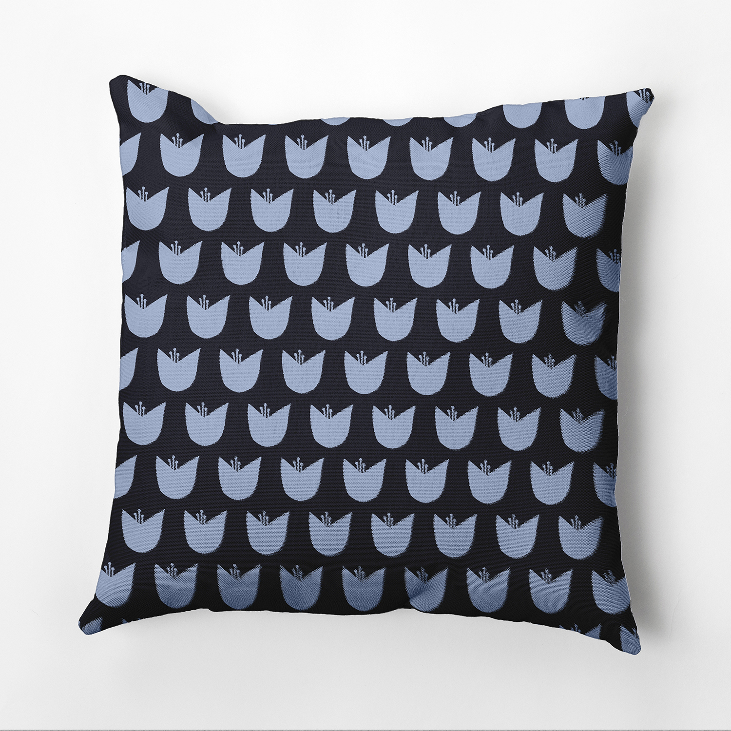 Simply Daisy 16" x 16" Tulips Floral Outdoor Pillow, Navy (1 count)