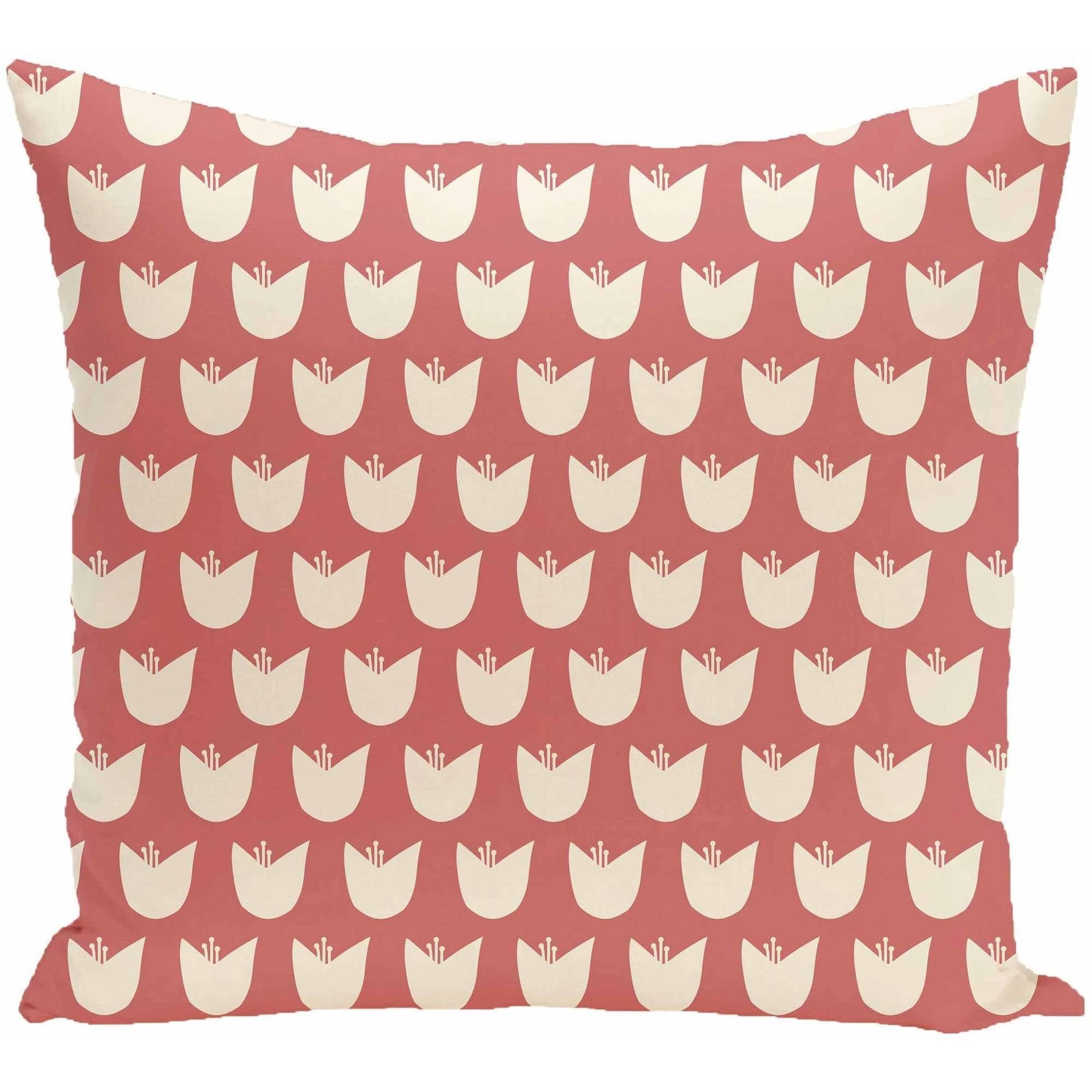 Simply Daisy 16" x 16" Tulips Floral Print Pillow