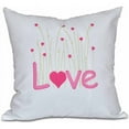 thumbnail image 1 of Simply Daisy 16" x 16" Valentine Print Pillow, Light Pink, 1 of 1