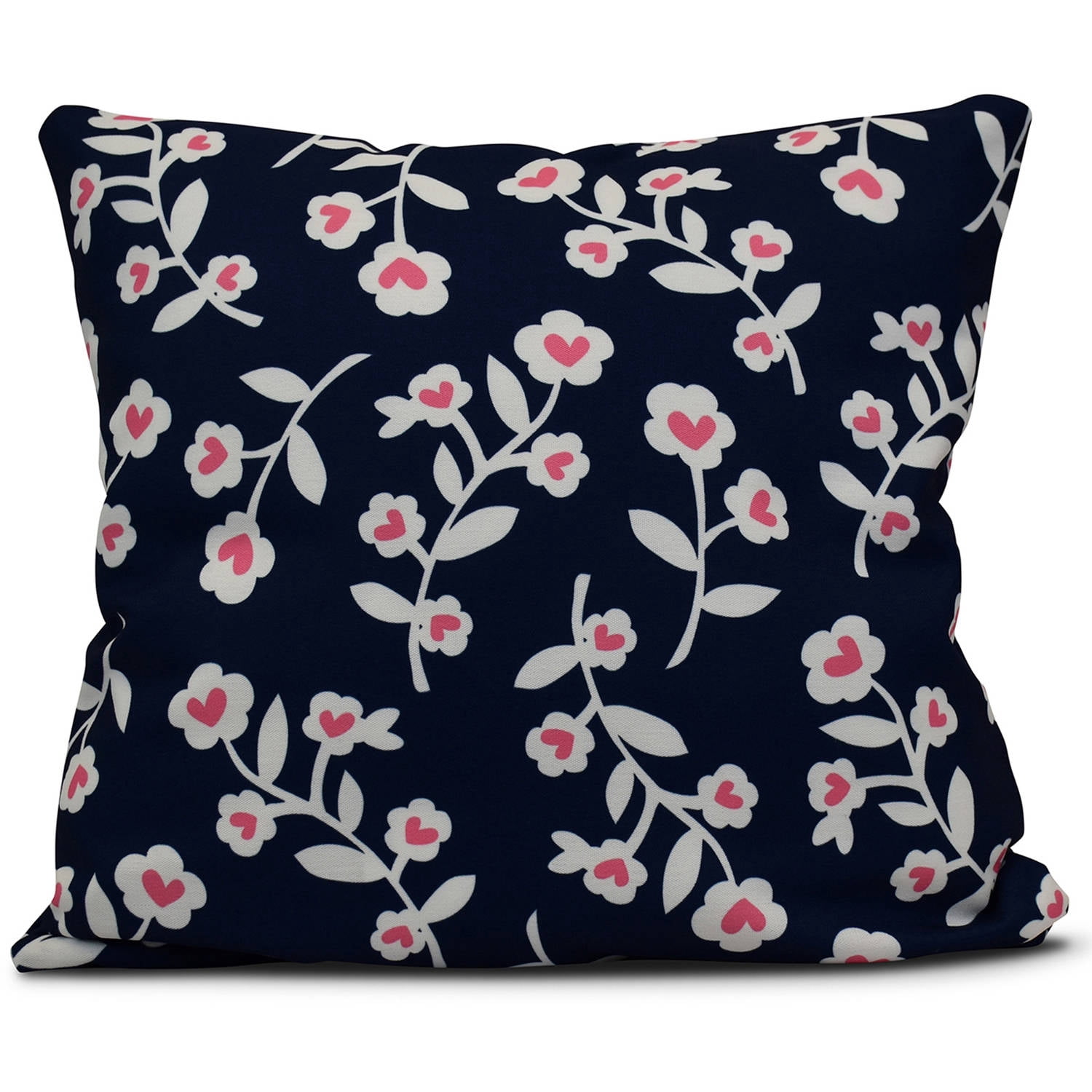 Simply Daisy 16" x 16" Valentines Floral Holiday Floral Print Pillow
