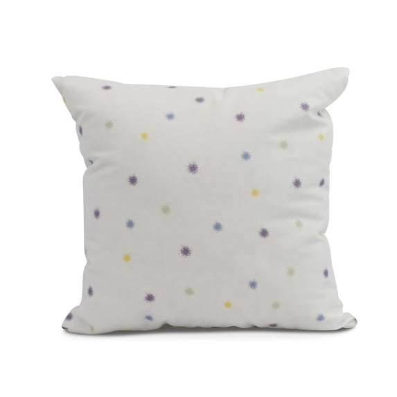 Simply Daisy, 16" x 16" Veggie Dots Outdoor Pillow, Purple
