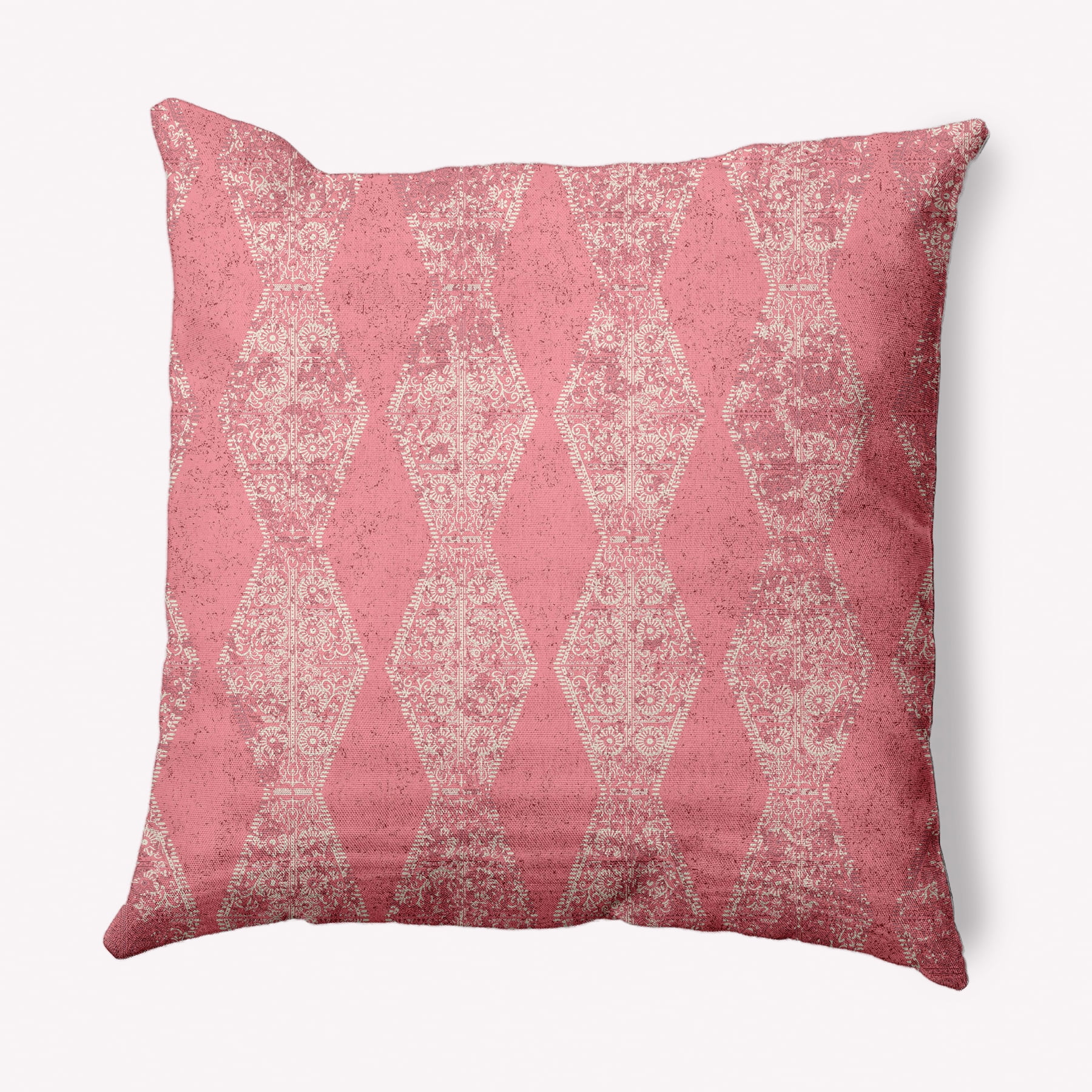 Simply Daisy 16" x 16" Victorian Pink Polyester Throw Pillow