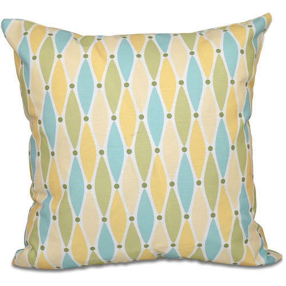 Simply Daisy 16" x 16" Wavy Splash Geometric Print Pillow